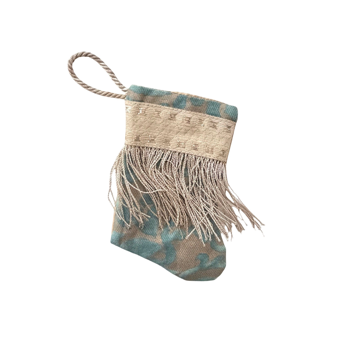 Handmade Mini Stocking from Antique and Vintage Textiles 2645 Ornament B. Viz Design A