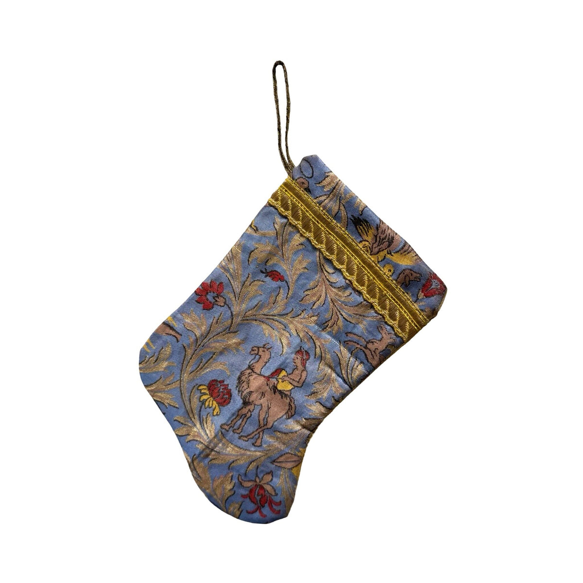 Handmade Mini Stocking from Antique and Vintage Textiles 2646 Ornament B. Viz Design B
