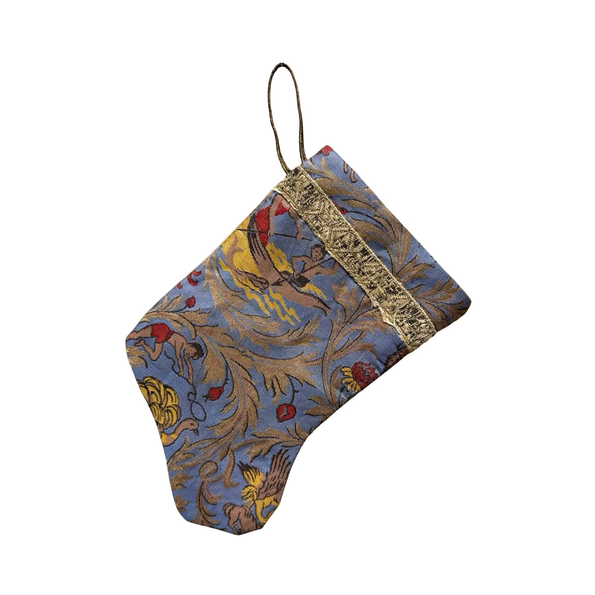 Handmade Mini Stocking from Antique and Vintage Textiles 2646 Ornament B. Viz Design E