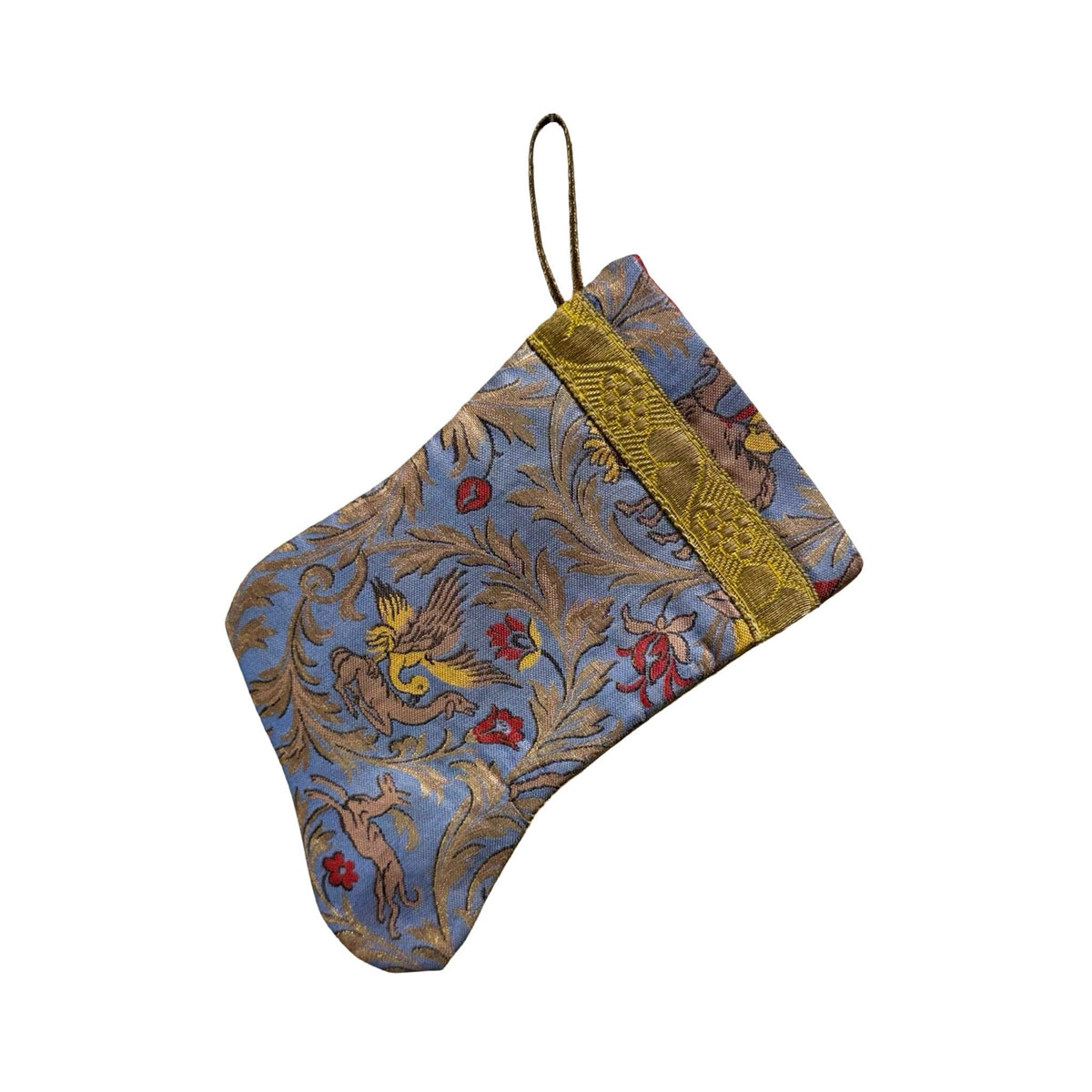 Handmade Mini Stocking from Antique and Vintage Textiles 2646 Ornament B. Viz Design G