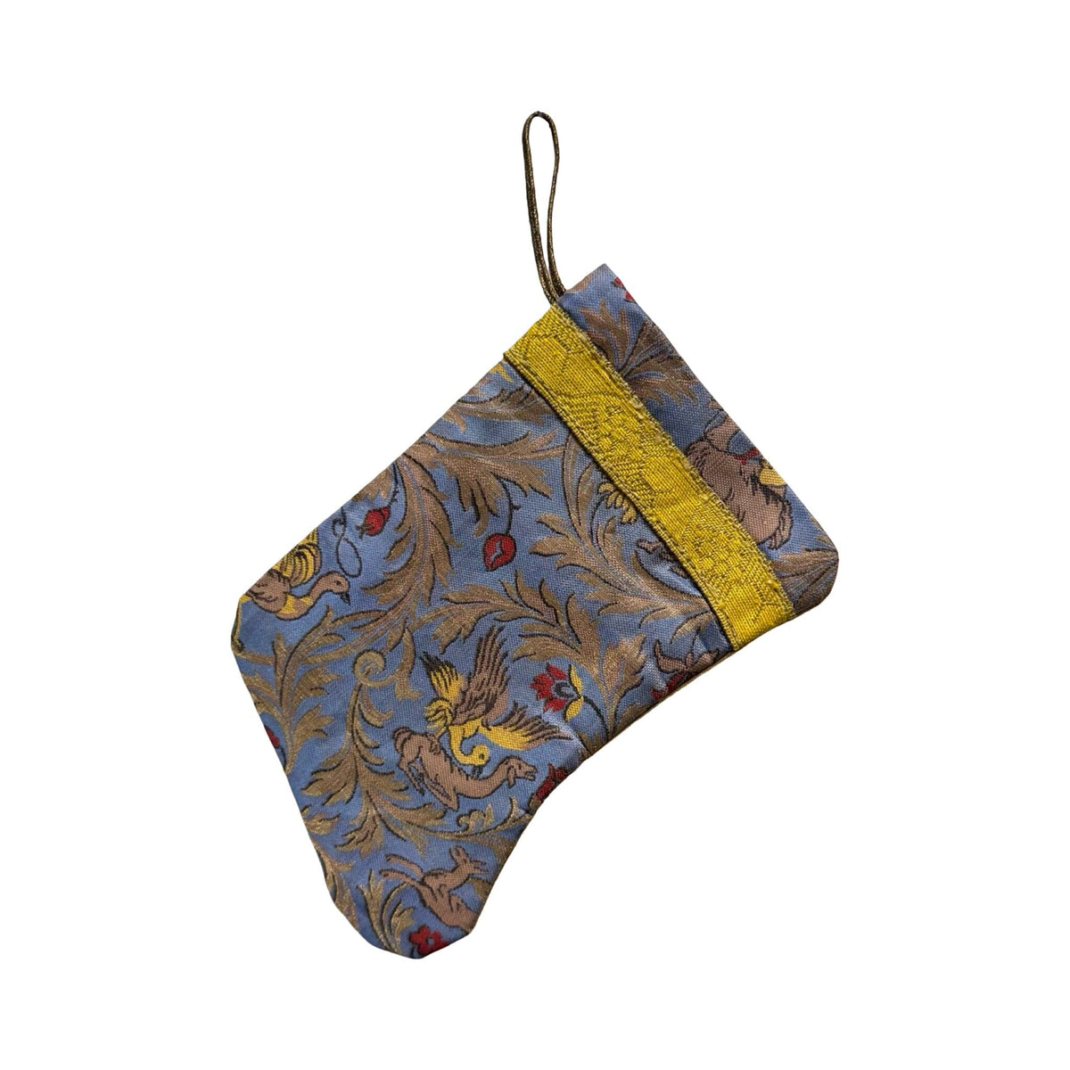 Handmade Mini Stocking from Antique and Vintage Textiles 2646 Ornament B. Viz Design I