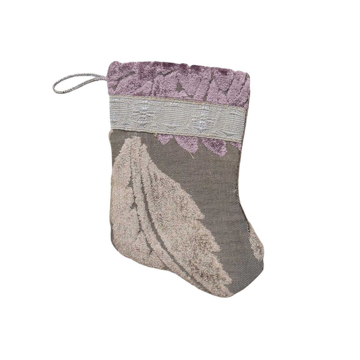 Handmade Mini Stocking from Antique and Vintage Textiles 2650 Ornament B. Viz Design D