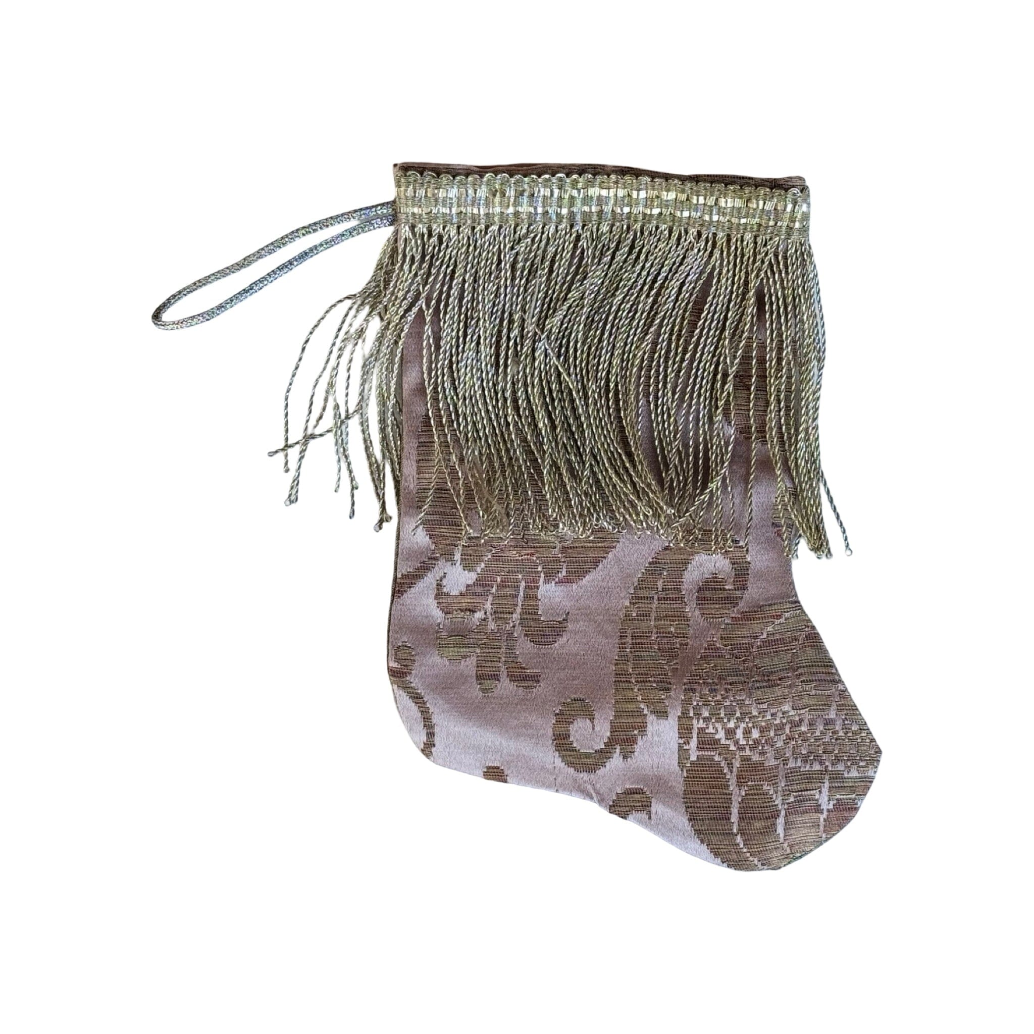 Handmade Mini Stocking from Antique and Vintage Textiles - Ornament B. Viz Design B