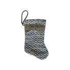 Handmade Mini Stocking from Antique and Vintage Textiles - Ornament B. Viz Design D