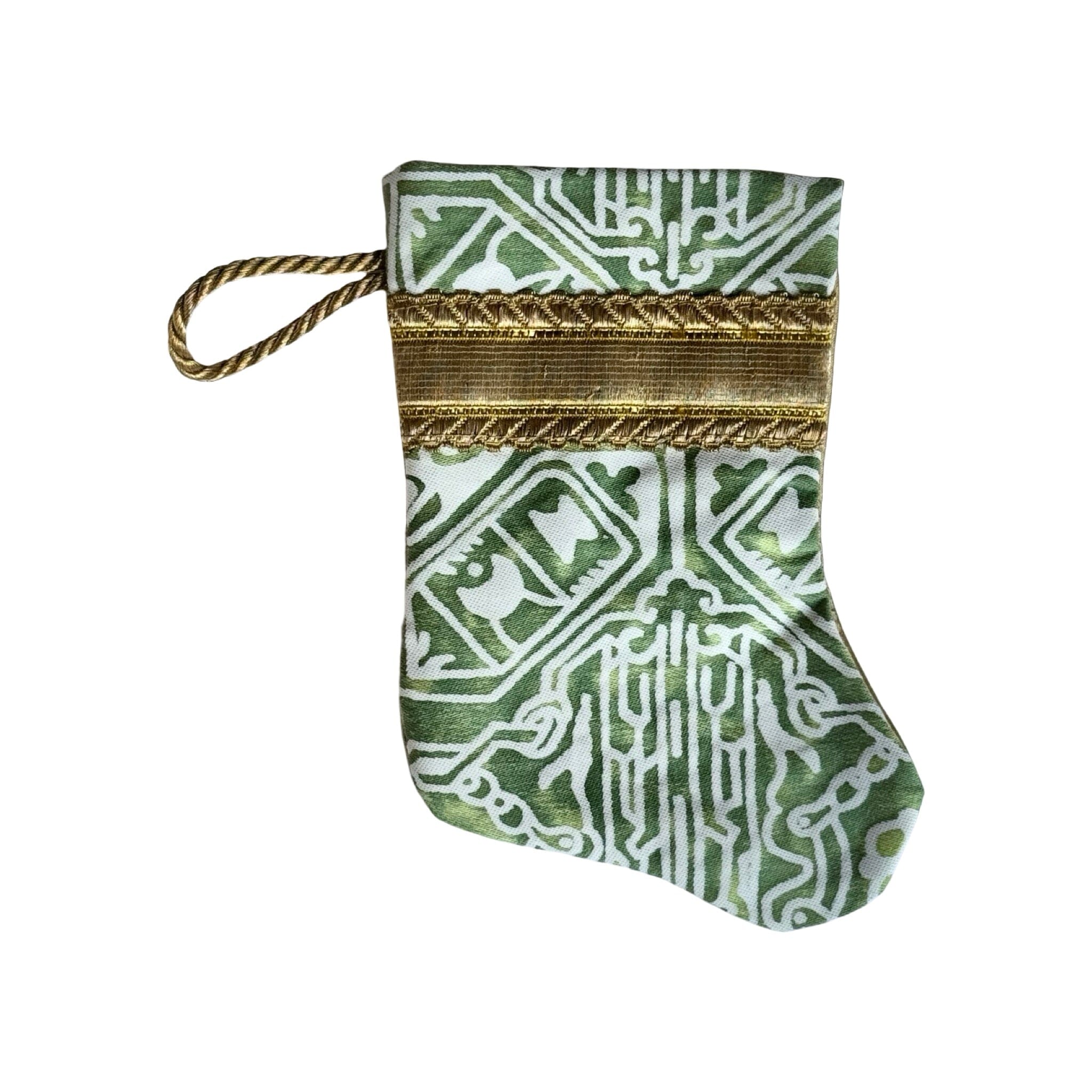 Handmade Mini Stocking from Antique and Vintage Textiles - Ornament B. Viz Design H