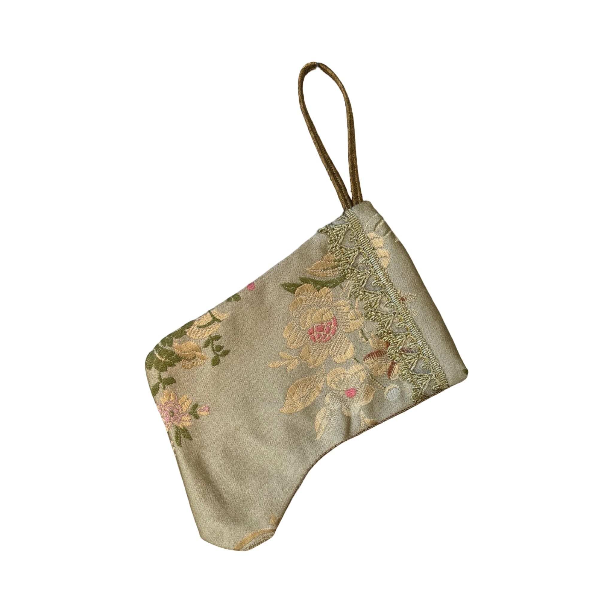 Handmade Mini Stocking from Antique and Vintage Textiles - Ornament B. Viz Design UU