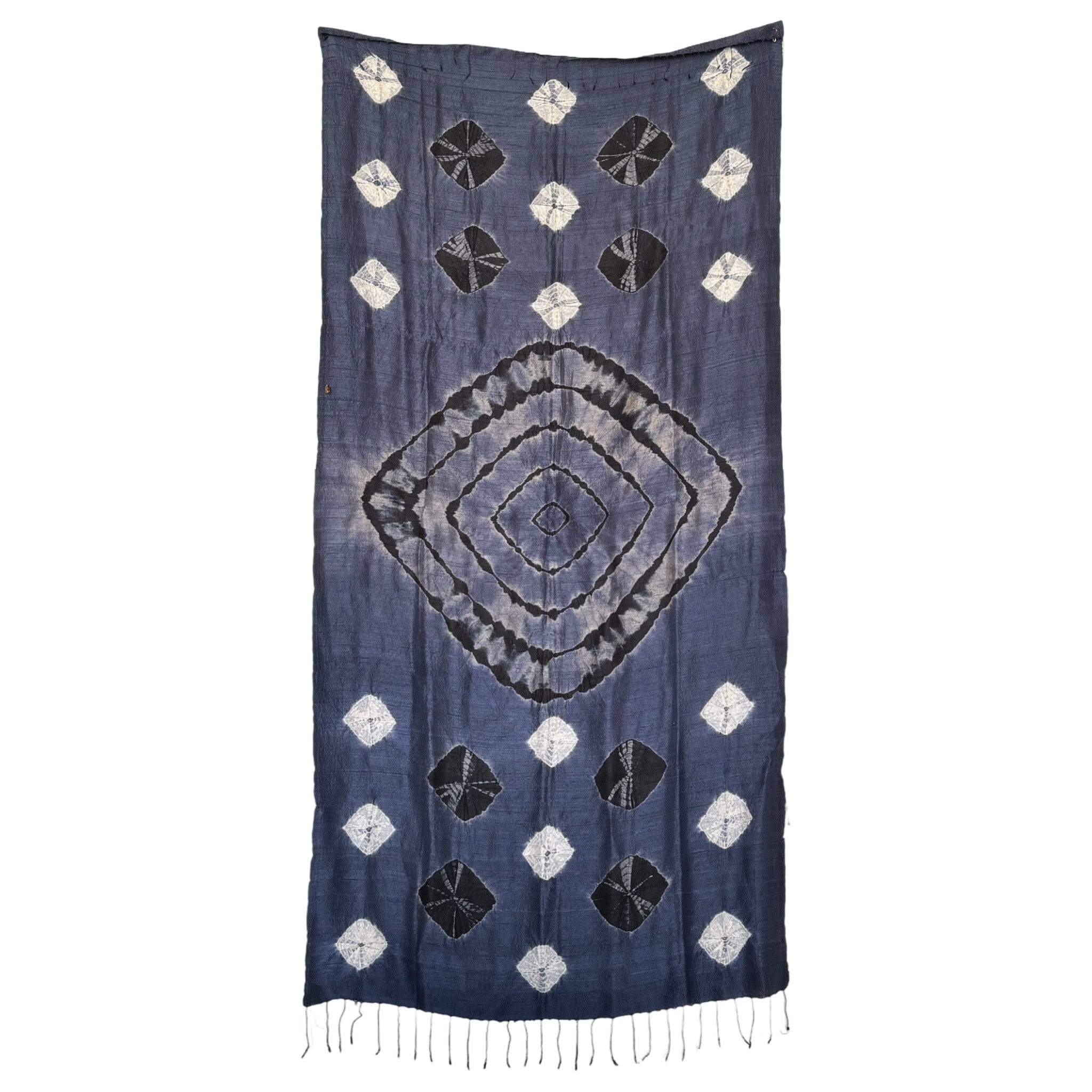 Handwoven Indigo Silk Scarf from Laos Scarf ClayCut Laos