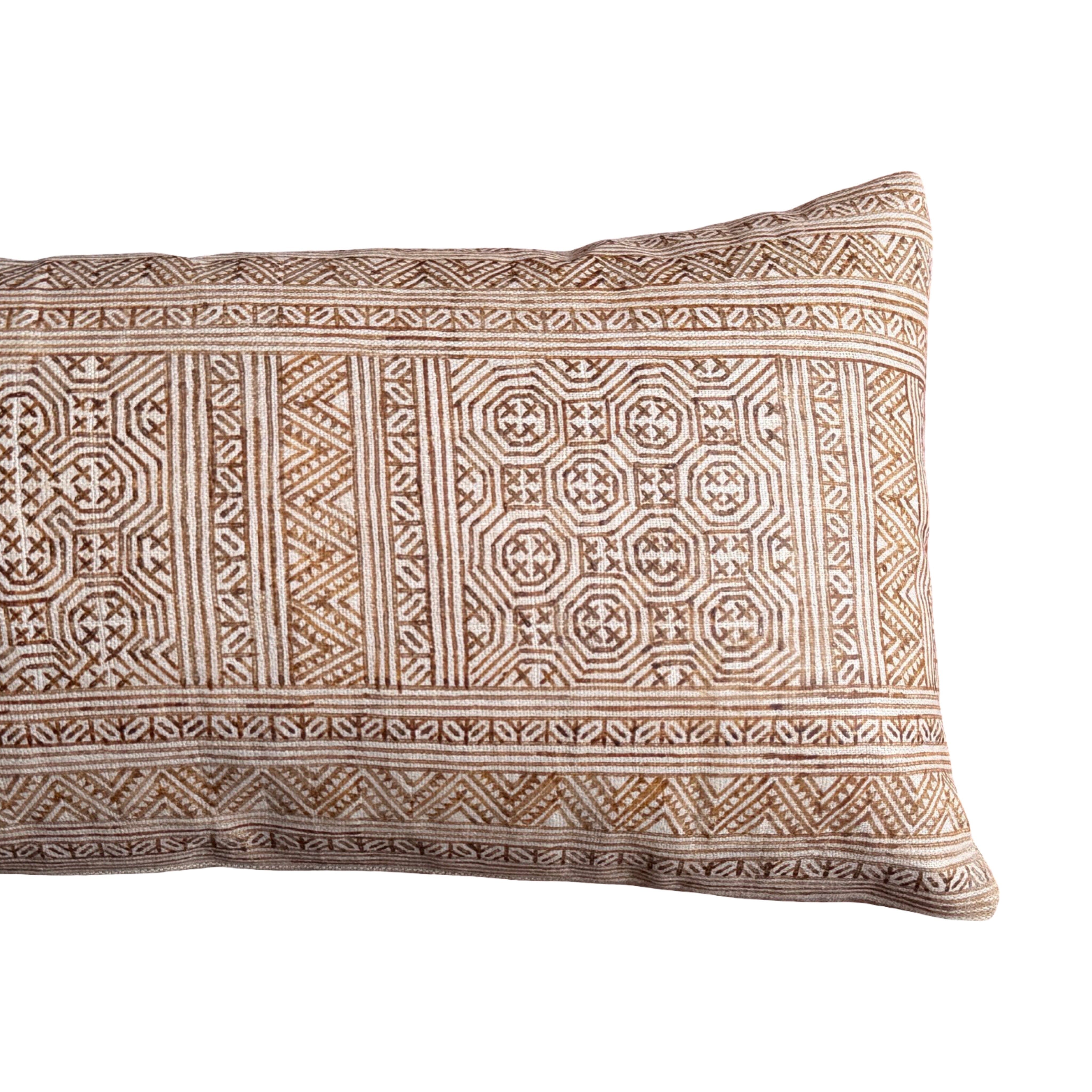 Hmong Tribal Wax Relief Batik (#M011226 | 13.25 x31") New Pillows B. Viz Design