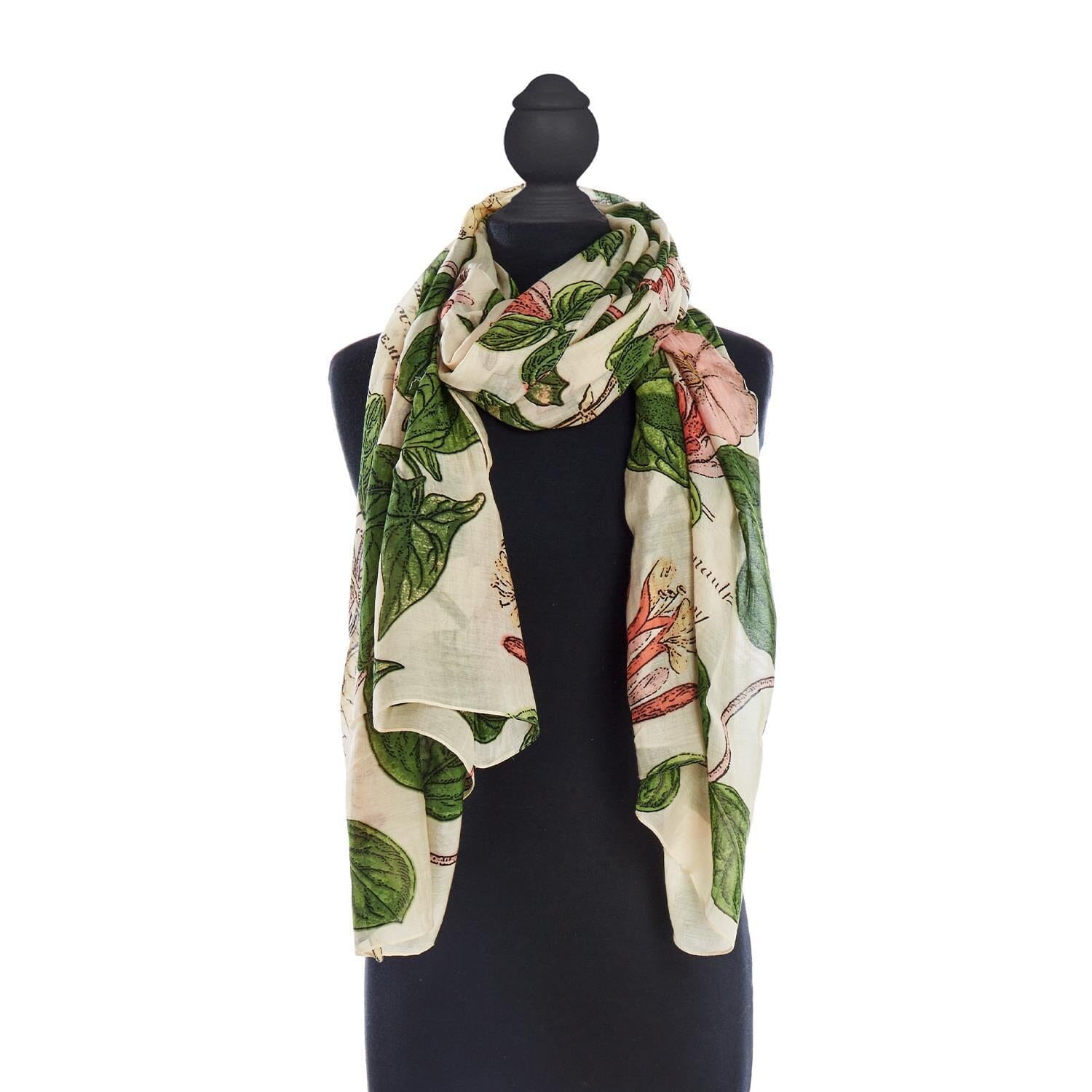 Honeysuckle Print Scarf Scarf Two's Company