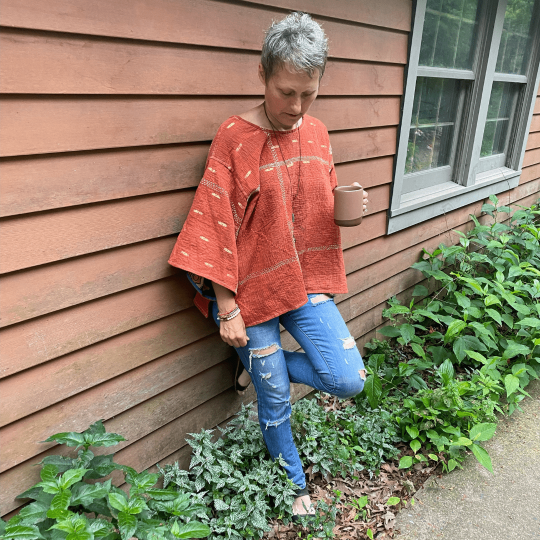 Kantha Shirt | Made From Recycled Cotton Kanthas One Size Seeds