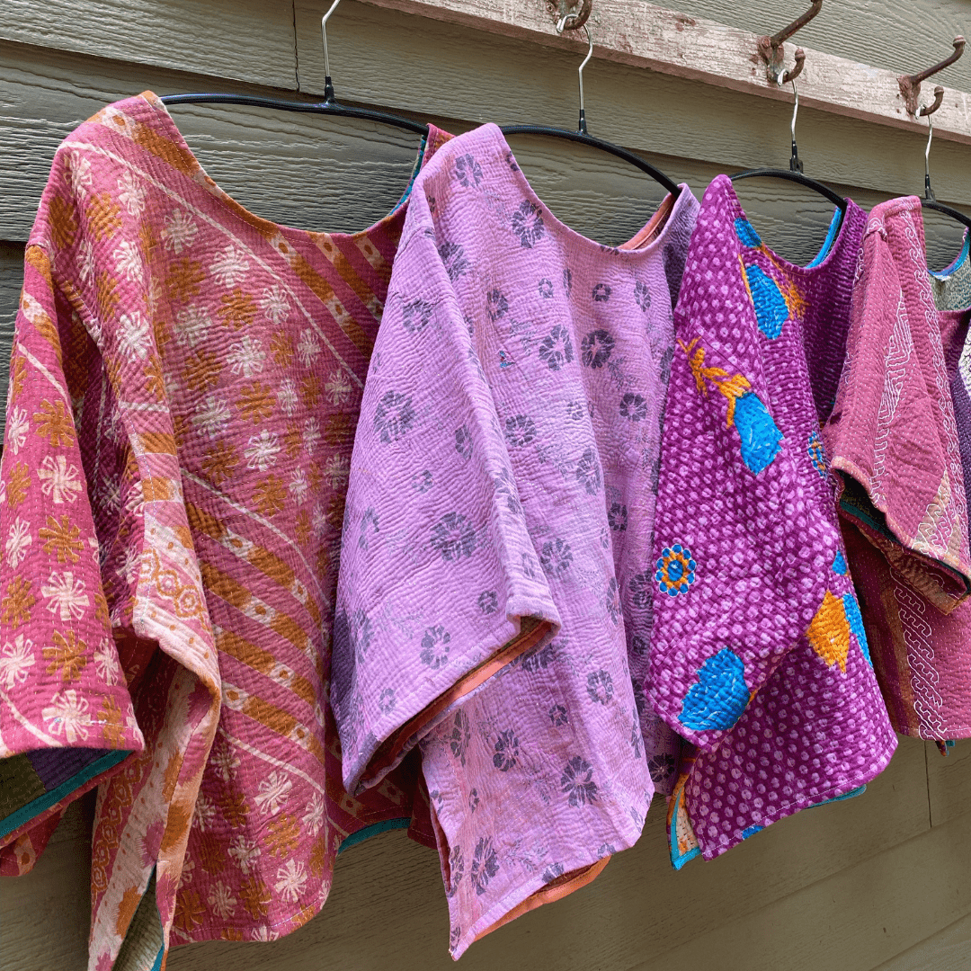 Kantha Shirt | Made From Recycled Cotton Kanthas One Size Seeds