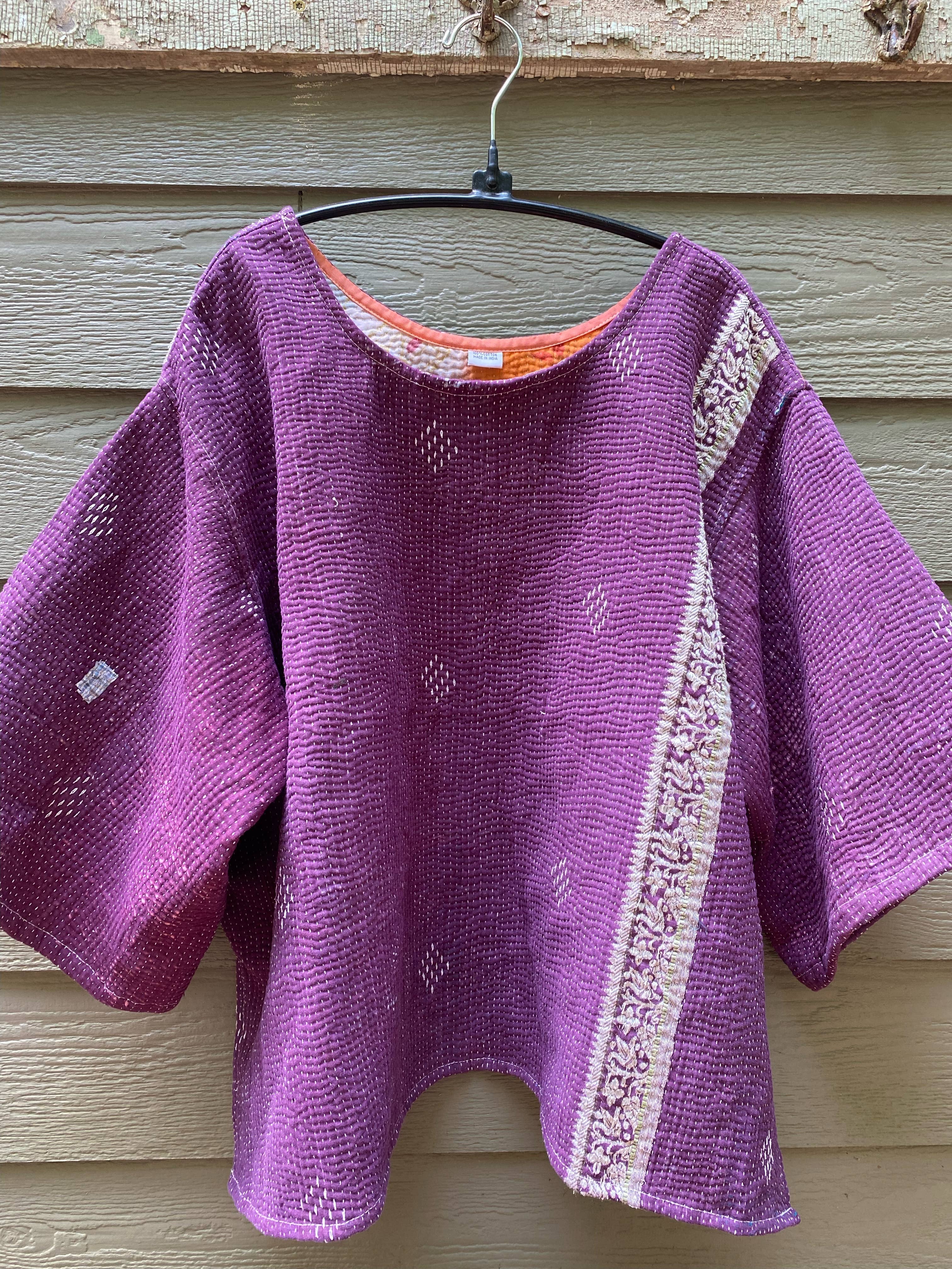 Kantha Shirt | Made From Recycled Cotton Kanthas One Size Seeds