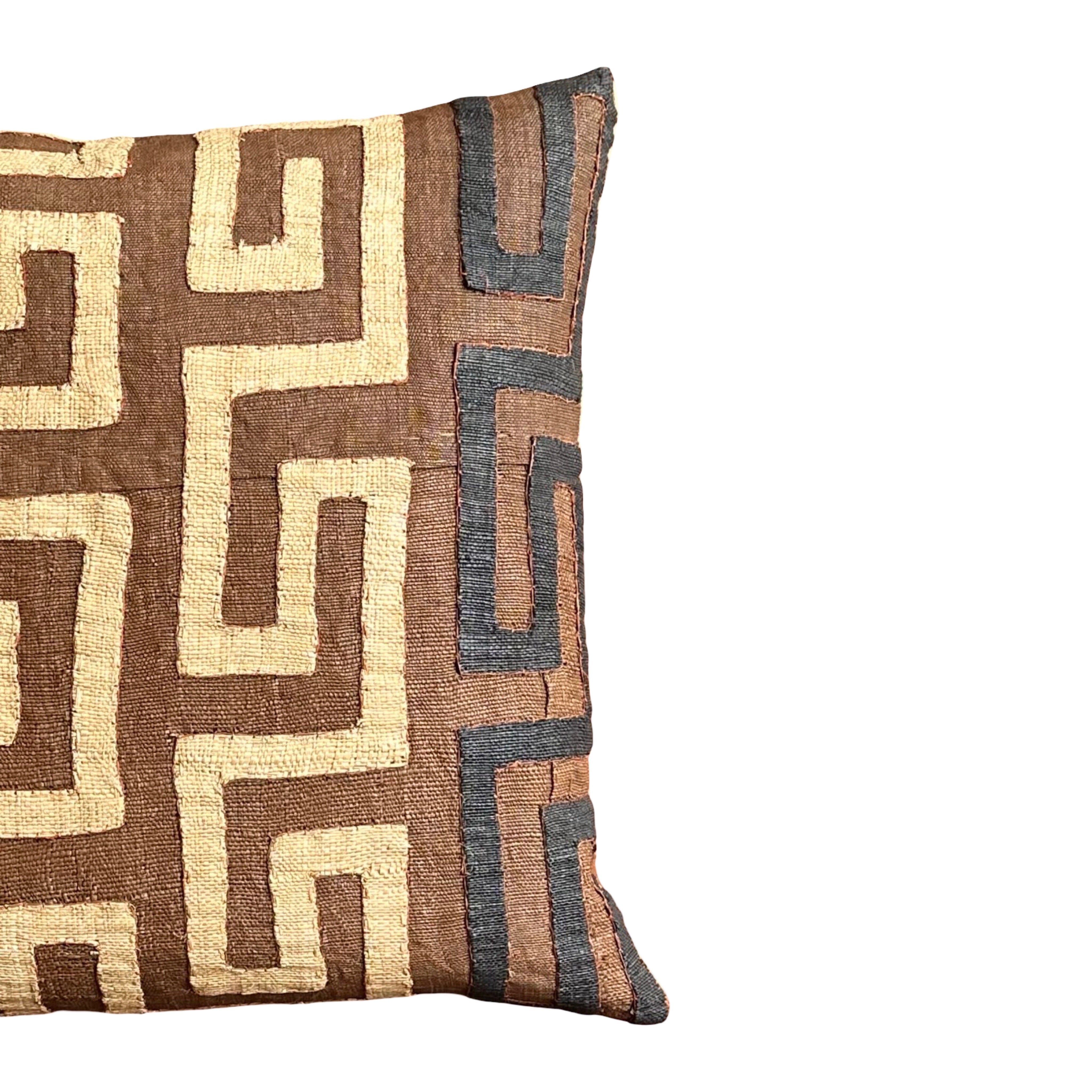 Kuba Cloth Pillow (#E031325 | 22.5" x 20") Pillows B. Viz Design