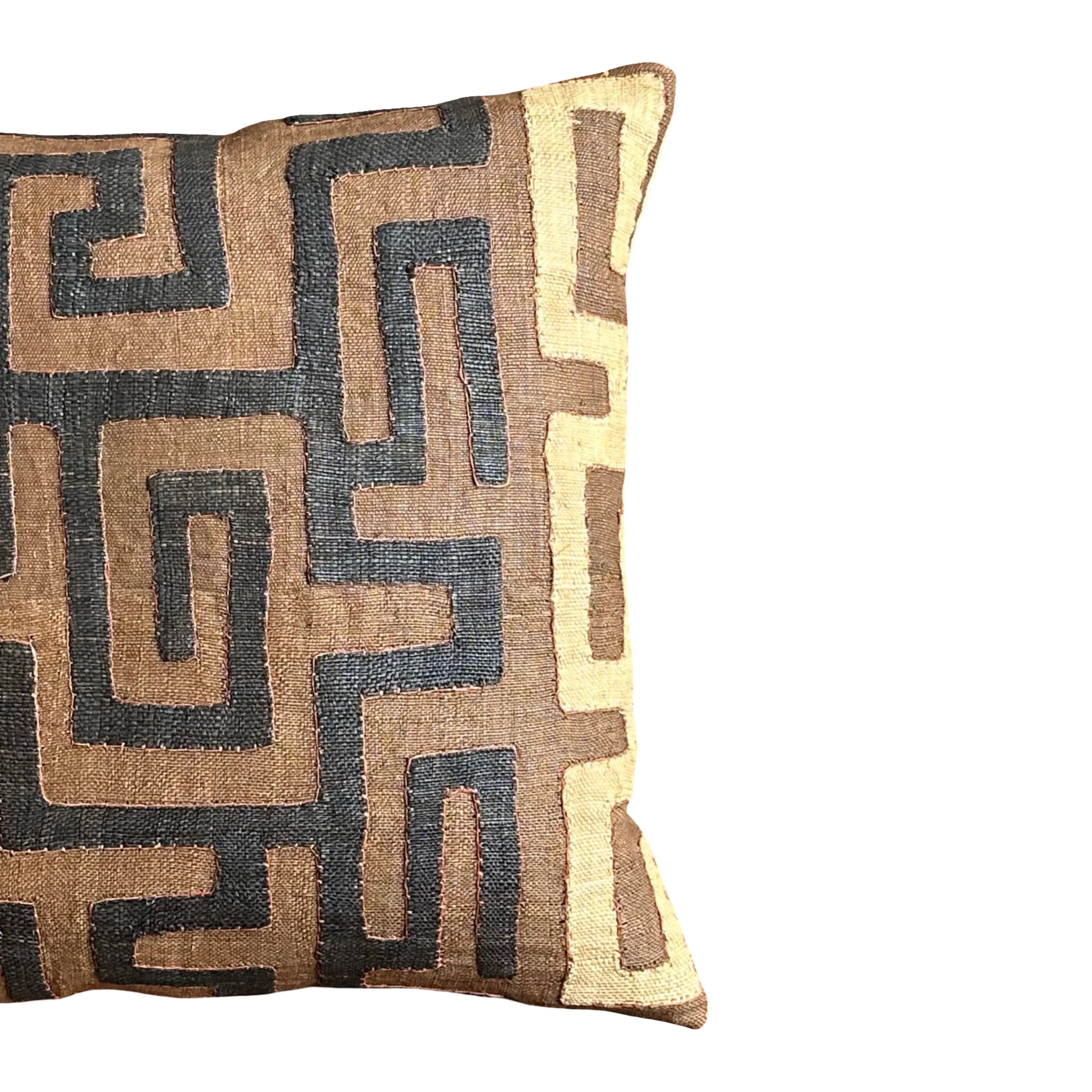 Kuba Cloth Pillow (#E031425 | 22.5" x 20.5") Pillows B. Viz Design