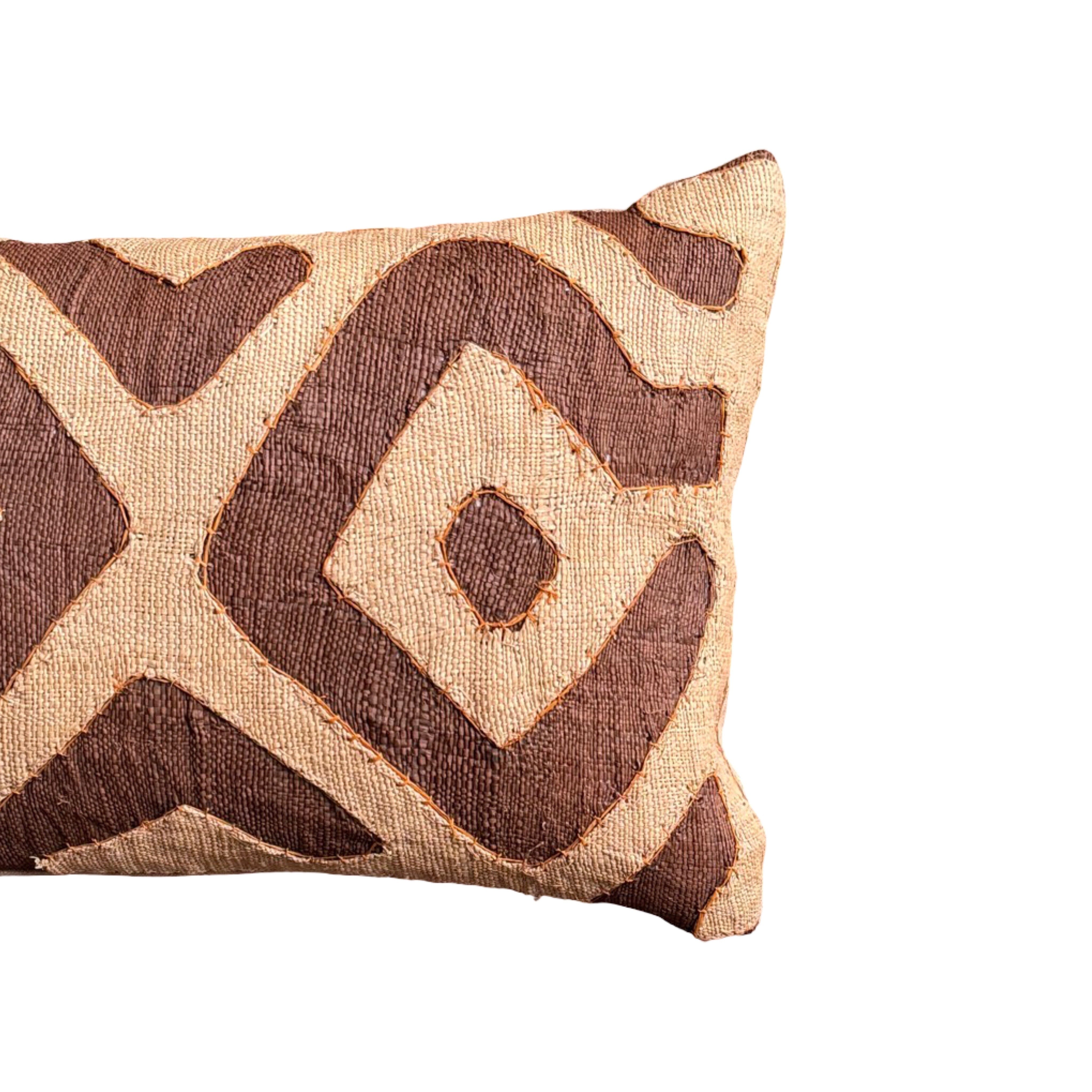 Kuba Cloth Pillow (#M011826 | 10.25" x 18") Pillows B. Viz Design