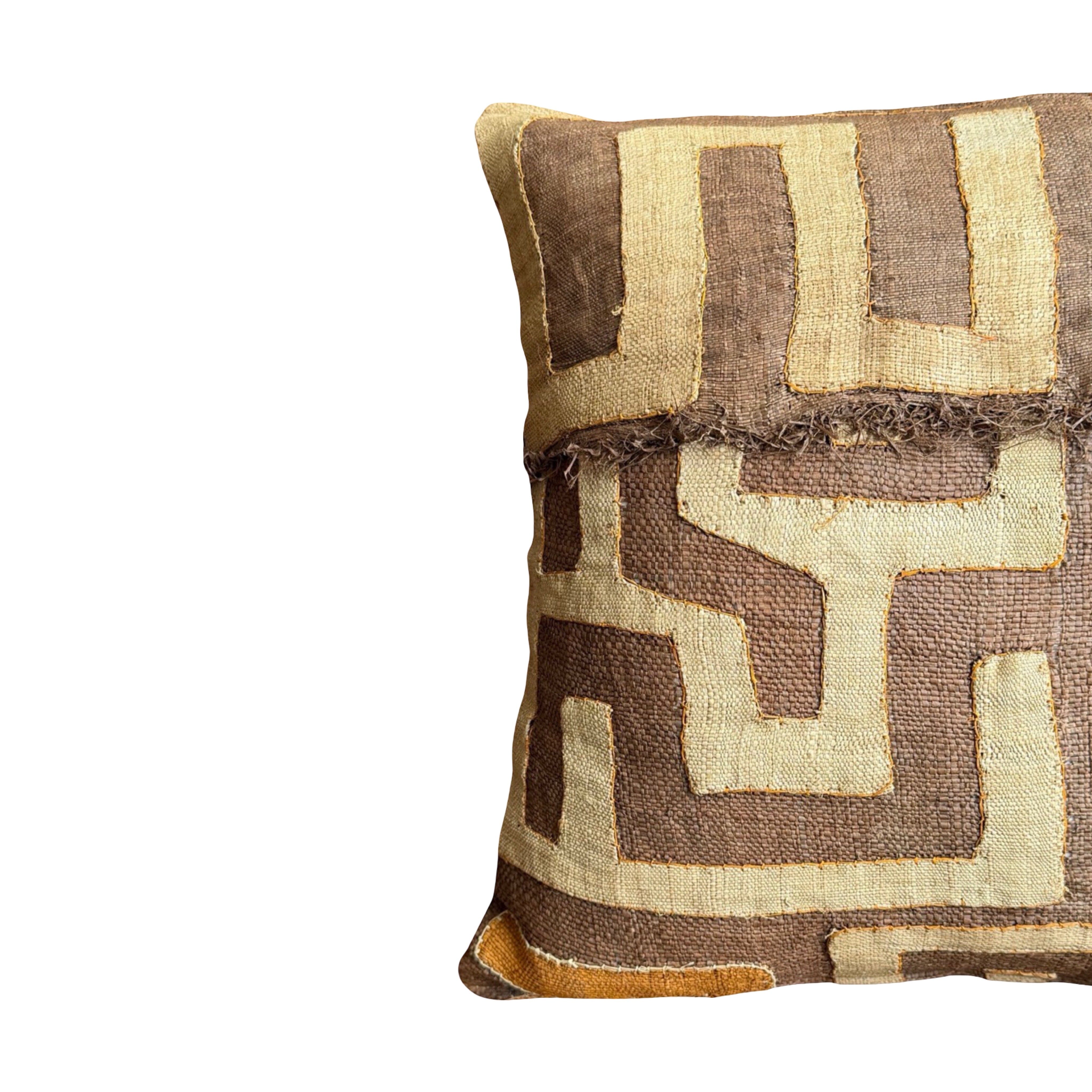 Kuba Cloth Pillow (#M012226 | 18" x 19") Pillows B. Viz Design