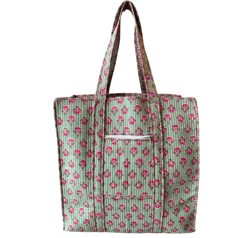 Large Reversible Printed Cotton Travel Tote Tote The Roots Tote B