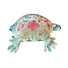 MEGAN Hand Embroidered Silk Velvet Shaded Lagoon Medium Turtle Objet d'Art Anke Drechsel