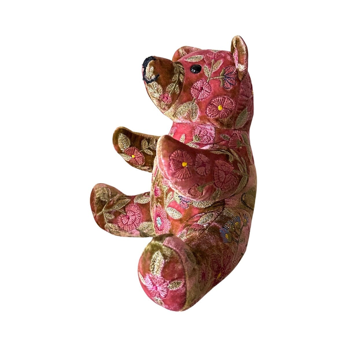 MEGAN Shaded Pink Bear Silk Velvet (BIG) Objet d'Art Anke Drechsel 