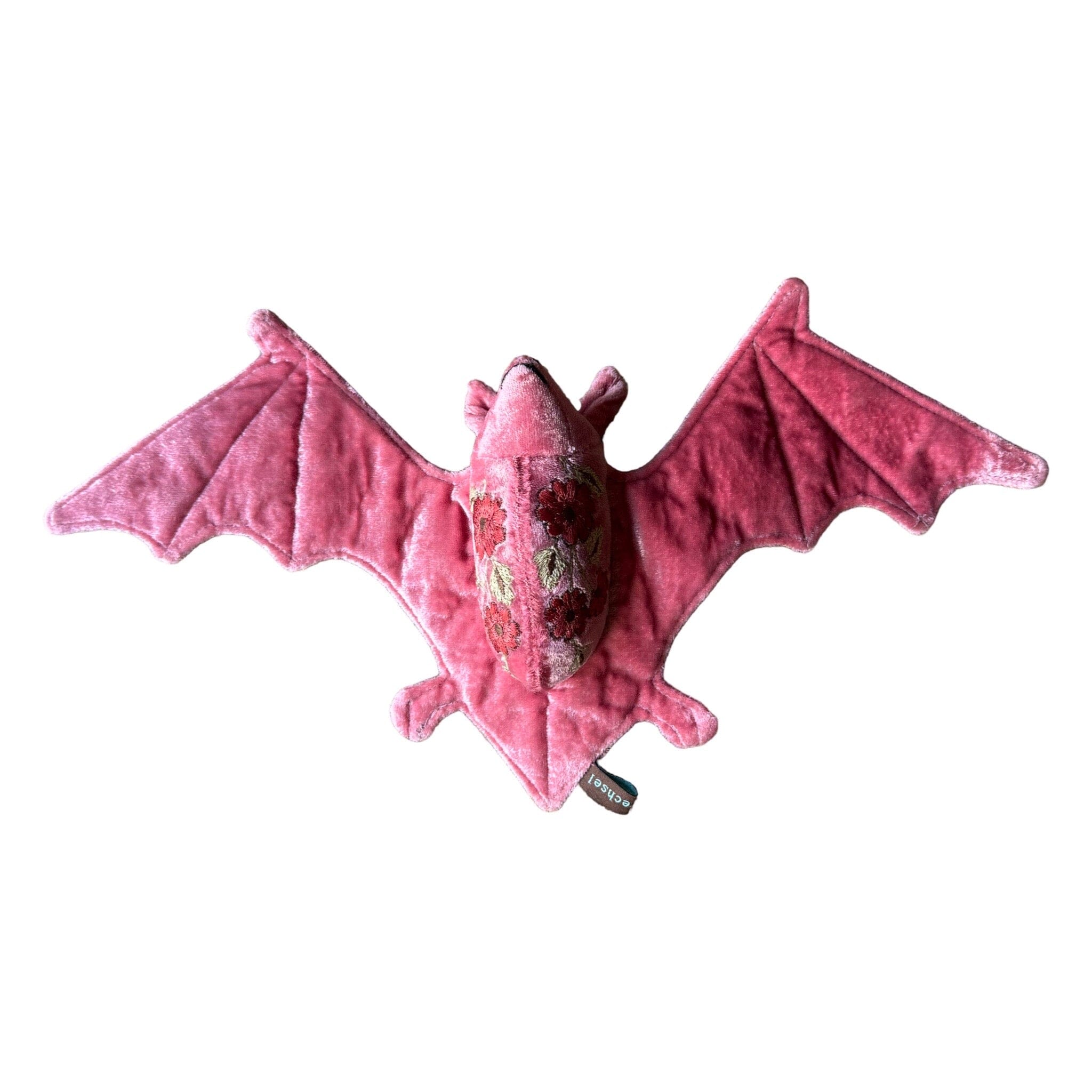 MOIRA Hand Embroidered Silk Velvet Bat Objet d'Art Anke Drechsel