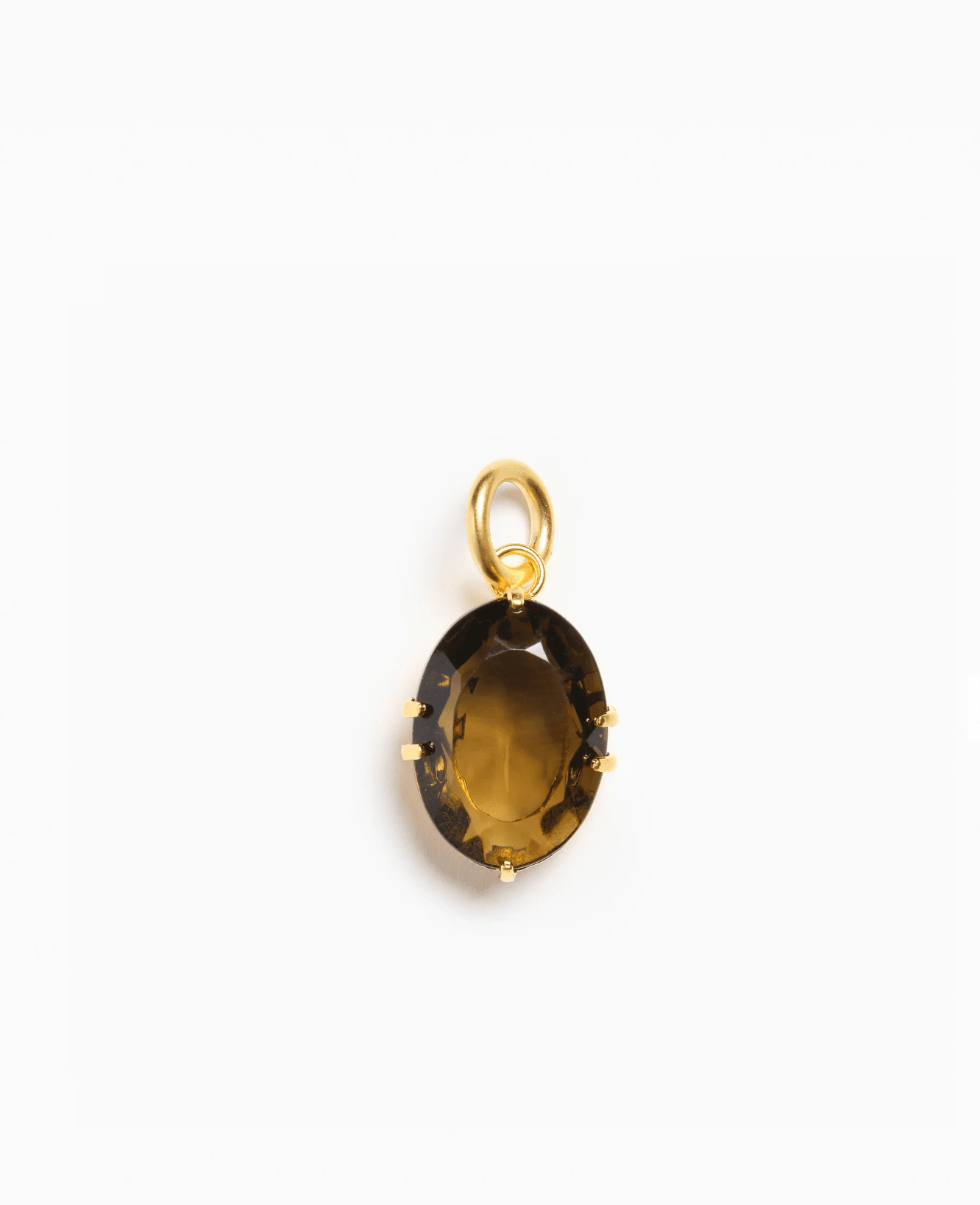 Oval Glass Stone, Smoke Fallen Aristocrat