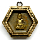 Painted Frame with Buddha | 3 1/2 x 1" Museum Bees Museum Bees