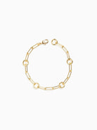 Paperclip Circle Chain Charm Bracelet Jewelry Fallen Aristocrat