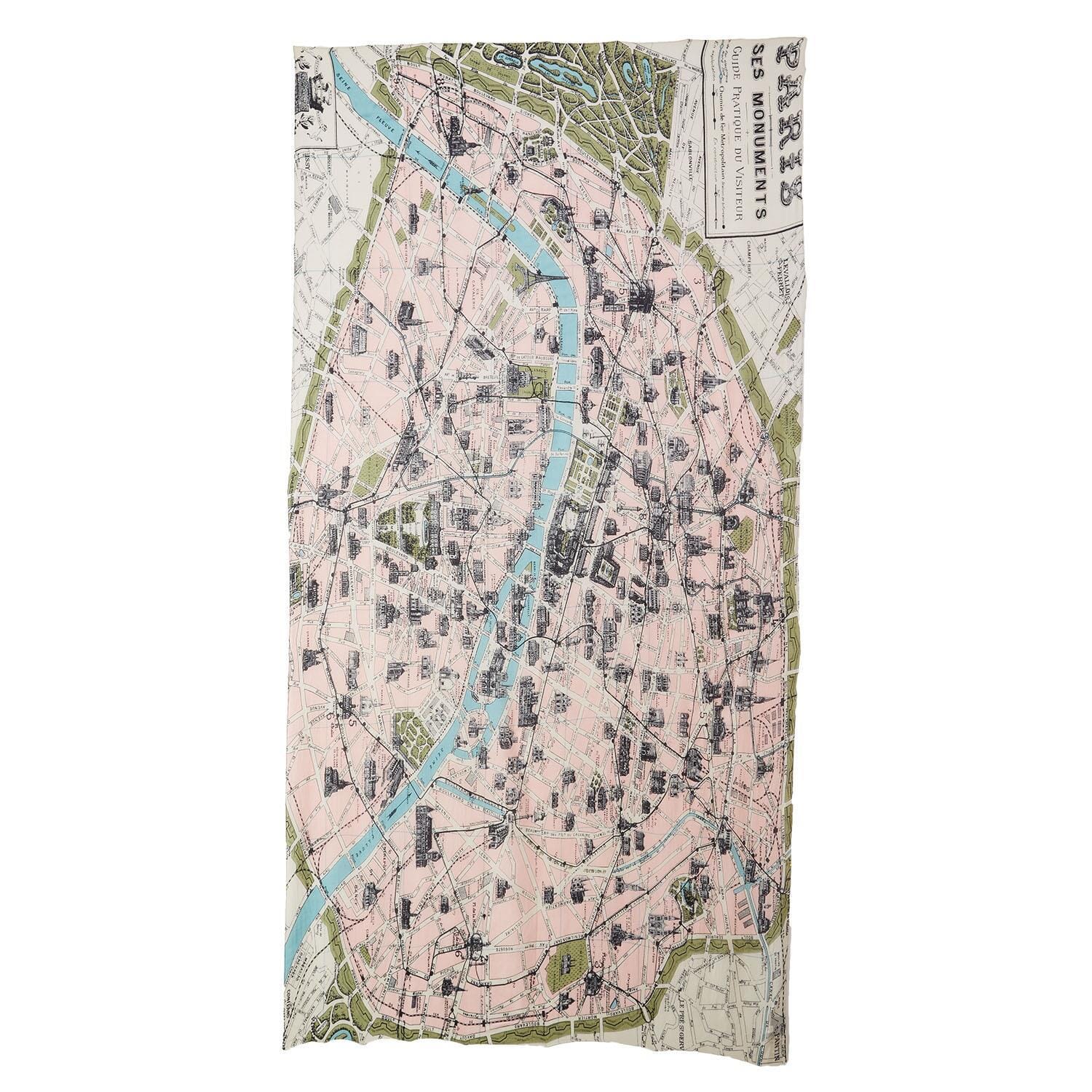 Paris Map Scarf Scarf Two's Company