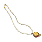 Pearl Necklace with Hand Crafted Pomegranate Pendant Necklace Eyup Gunduz