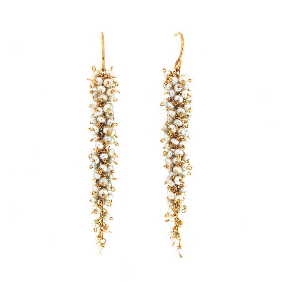 Pinot Gris Earrings in Pearl Earrings Mabel Chong