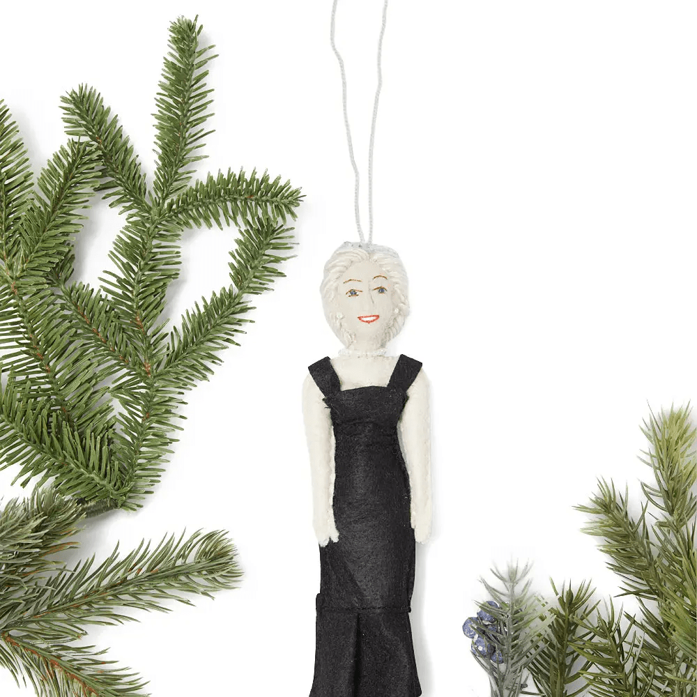 "Princess Diana" Felt Ornament Holiday Ornaments Silk Road Bazaar