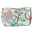 Quilted Block Print Toiletry Bag | 5 x 3 x 3 Bag KKhandicrafts75 L