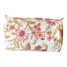 Quilted Block Print Toiletry Bag | 5 x 3 x 3 Bag KKhandicrafts75 O