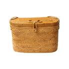 Rattan Shoulder Lid Bag Handbag The Artisan and Company