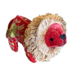 Red Silk Mini Lion Objet d'Art Anke Drechsel