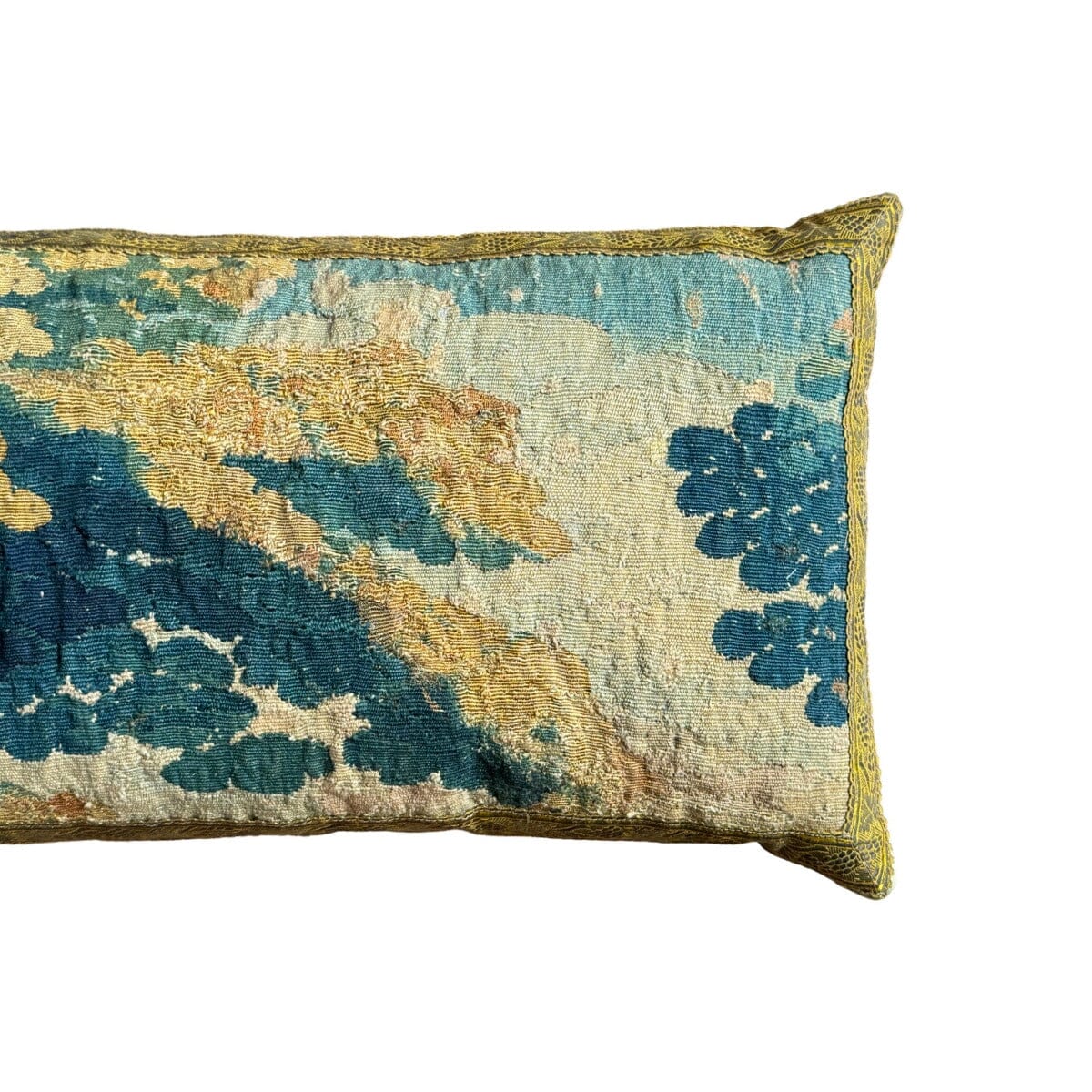 RESERVED: 17th C. Tapestry Fragment (T200424 | 15 x 32") New Pillows B. Viz Design