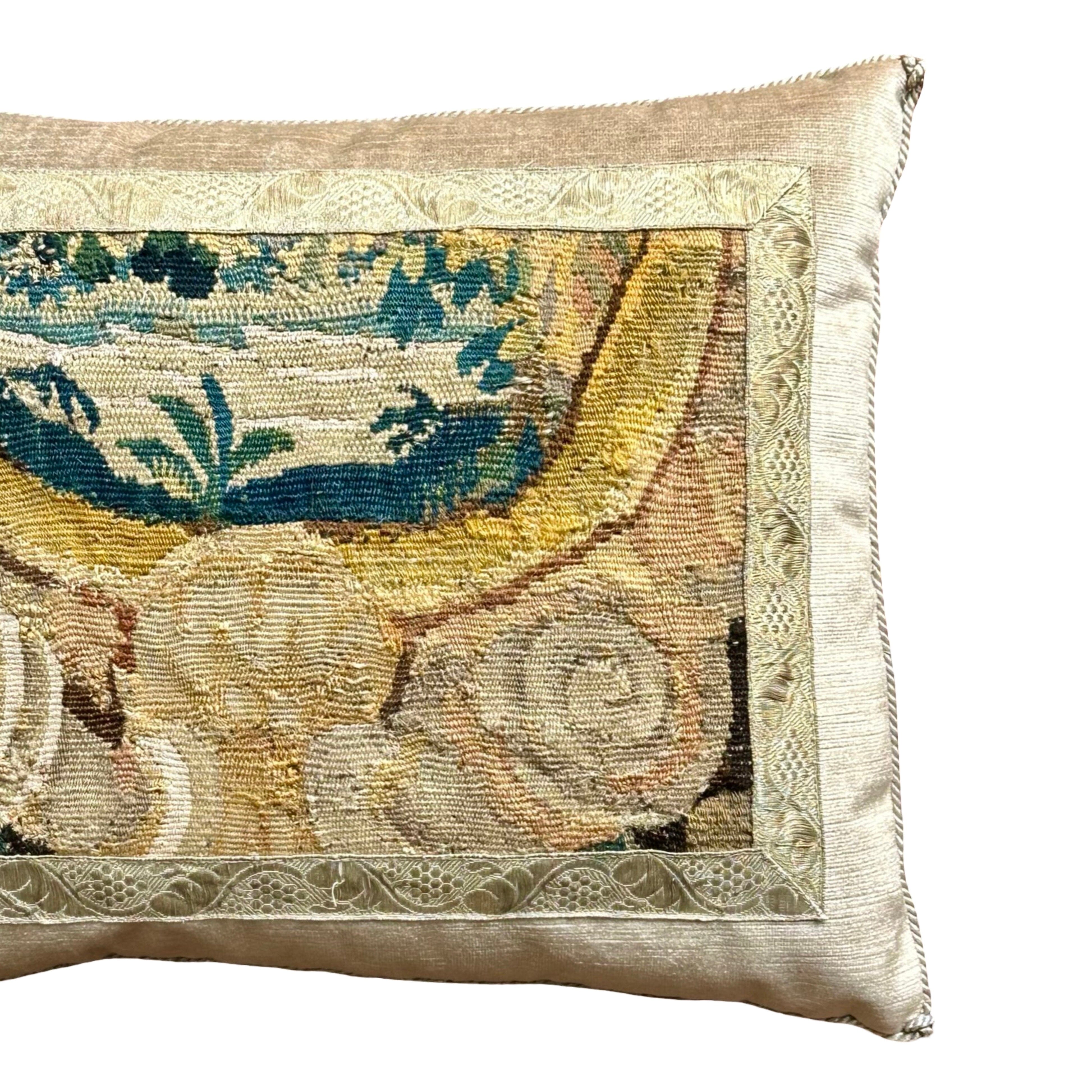 RESERVED: 18th C. Tapestry Fragment (#T052025 | 14.5" x 19") New Pillows B. Viz Design