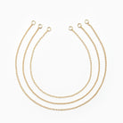 Rolo Connector Chain Necklace, 14K, 16", 3mm Necklace Fallen Aristocrat
