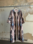 Silk Ikat Chapan from Uzbekistan (#7891) Coat Fergana Aziz