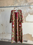 Silk Ikat Chapan from Uzbekistan (#7893) Coat Fergana Aziz