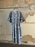 Silk Ikat Chapan from Uzbekistan (#7895) Coat Fergana Aziz