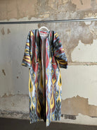 Silk Ikat Chapan from Uzbekistan (#7897) Coat Fergana Aziz