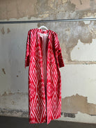 Silk Ikat Chapan from Uzbekistan (#7898) Coat Fergana Aziz