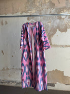 Silk Ikat Chapan from Uzbekistan (#7902) Coat Fergana Aziz