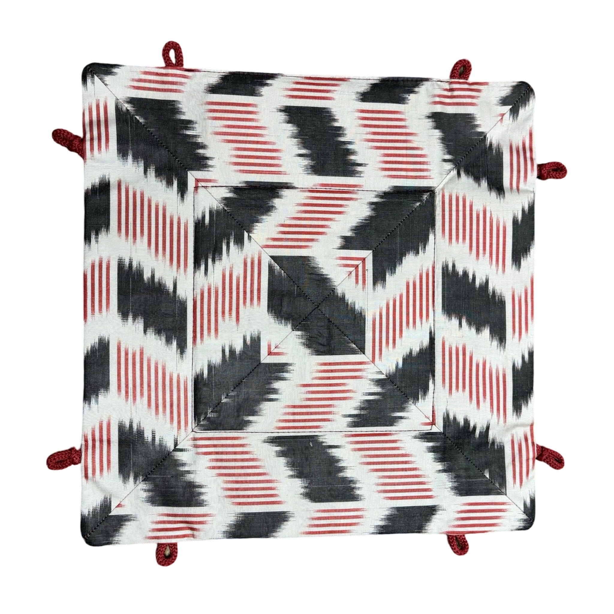 Silk Ikat Trinket Tray from Uzbekistan Trinket Tray Fergana Aziz Tray U