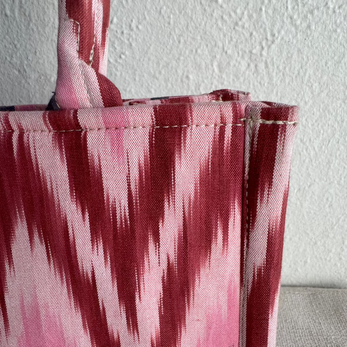Small Square Silk Ikat Purse from Uzbekistan Tote Fergana Aziz