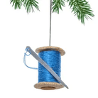 "Spool of Thread" Felt Ornament Holiday Ornaments Silk Road Bazar