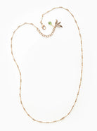 Stick Chain Necklace with Leaf Jewelry Fallen Aristocrat
