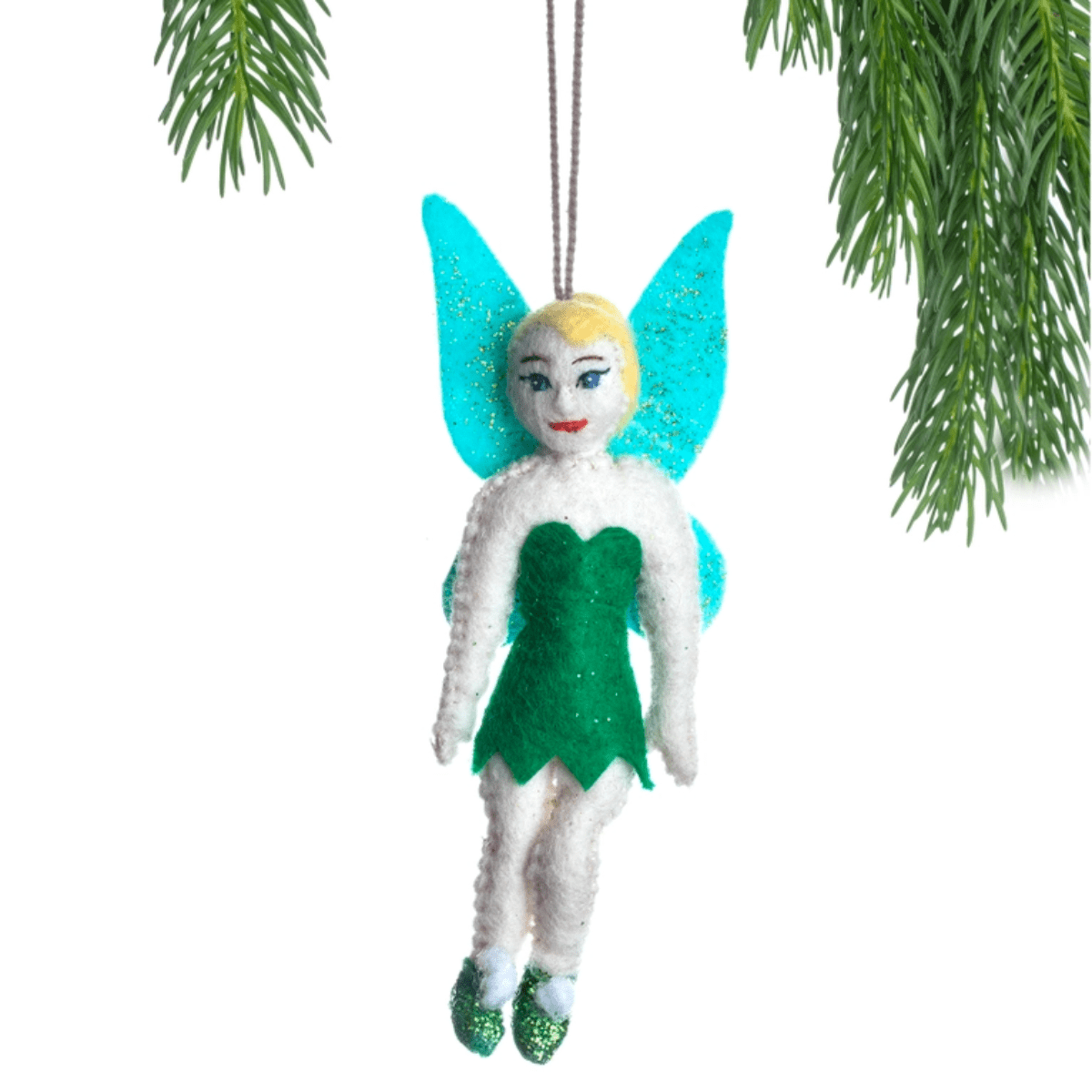 "Tinkerbell" Felt Ornament Holiday Ornaments Silk Road Bazar