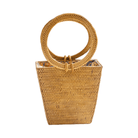 Top Handle Rattan Summer Bag Tote The Artisan and Company